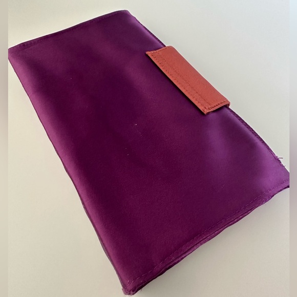 Saint Laurent YSL Clutch Bag Cosmetic Pochette Trousse Satin Makeup pouch purse - Picture 14 of 15